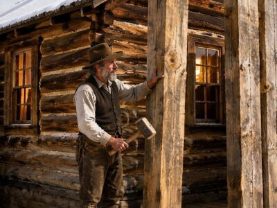 Neighbors Laughed When He Built a Second Wooden Wall Around His Cabin — Kept His Family 21° Warmer